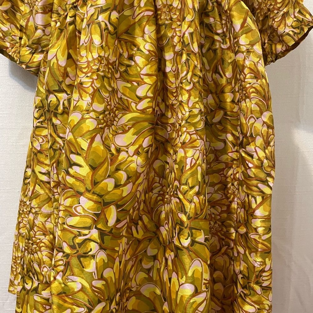 Kika Vargas Women’s Dress Mini 2X or 1x Yellow, Gold - Picture 15 of 16
